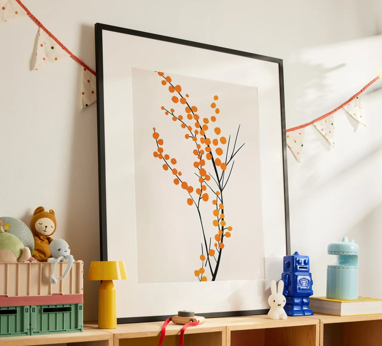 Wild Berries poster with aluminum frame by mitom