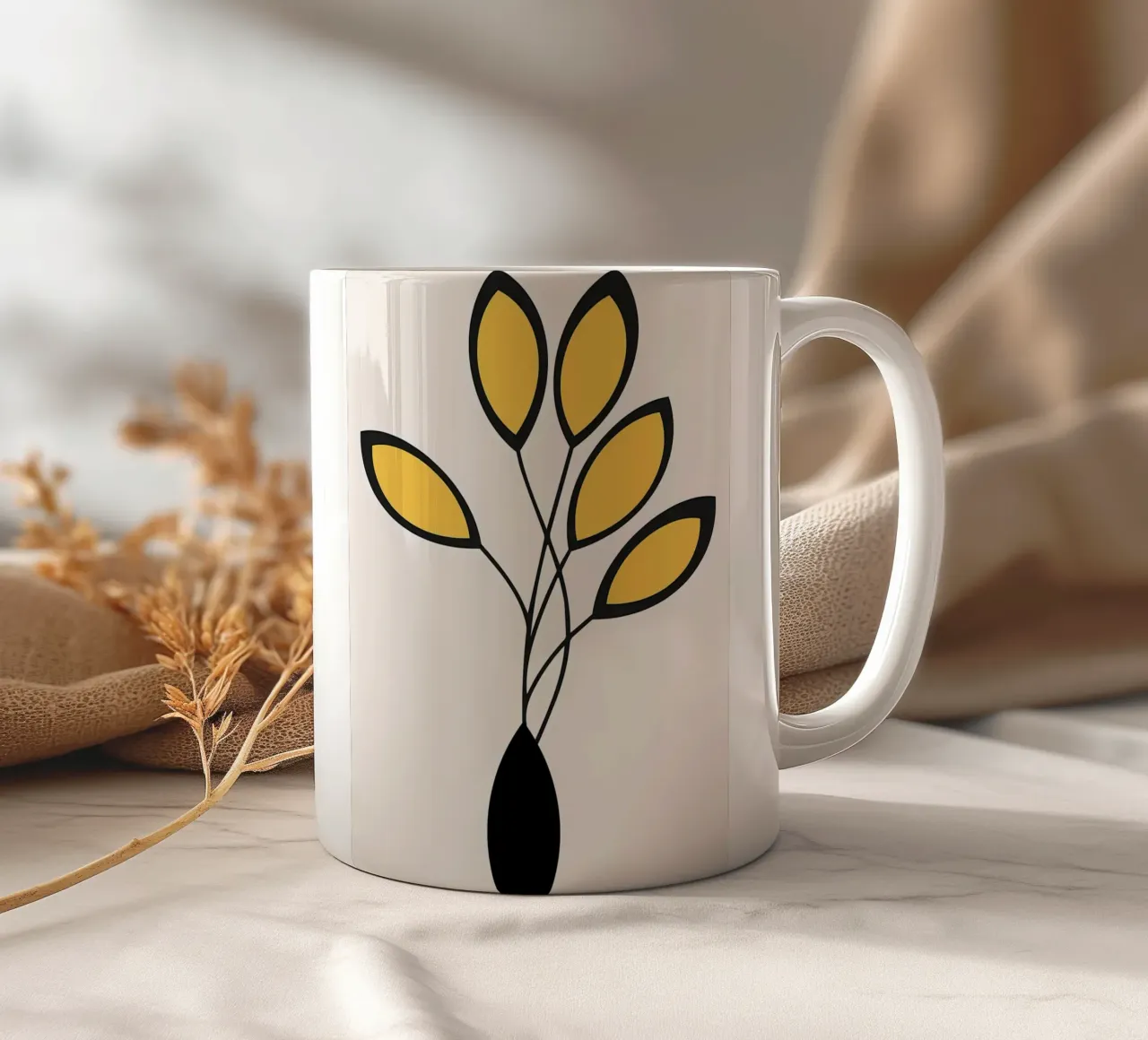 Cinco tazza in ceramica da mitom