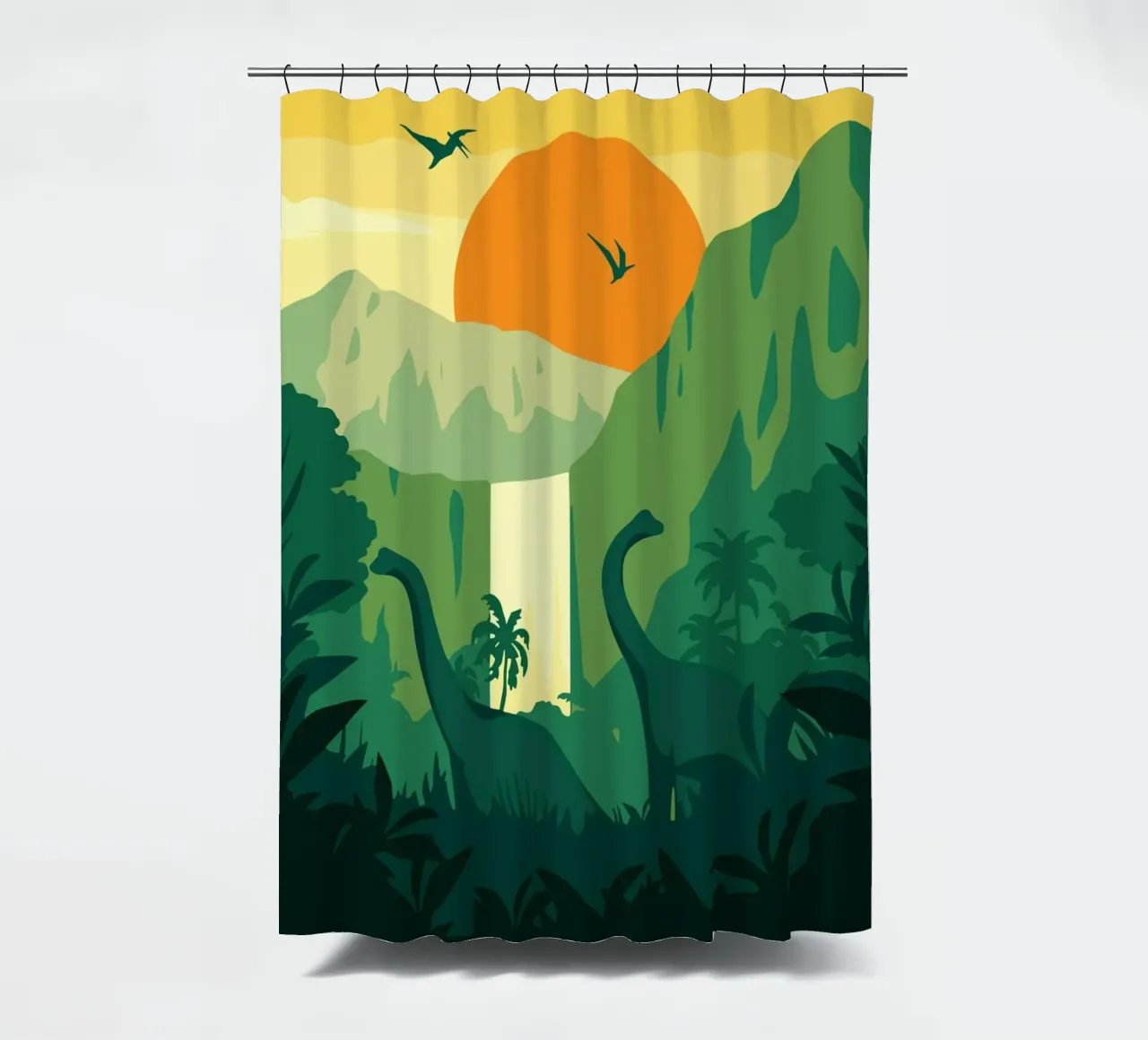 Isla Nublar La vita trova un modo tenda da doccia da Alice Slatera