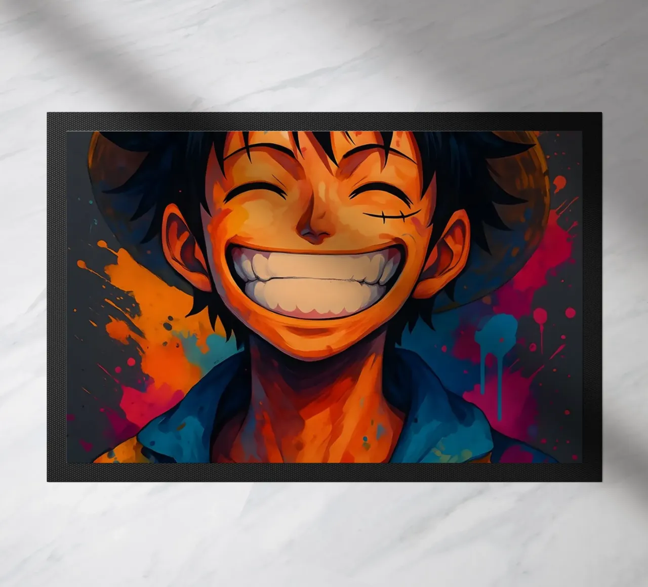 Monkey d Luffy grande sorriso wathercolor zerbino da BONANZA