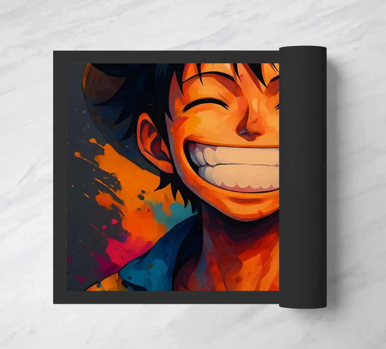 Monkey d Luffy grande sorriso wathercolor zerbino da BONANZA