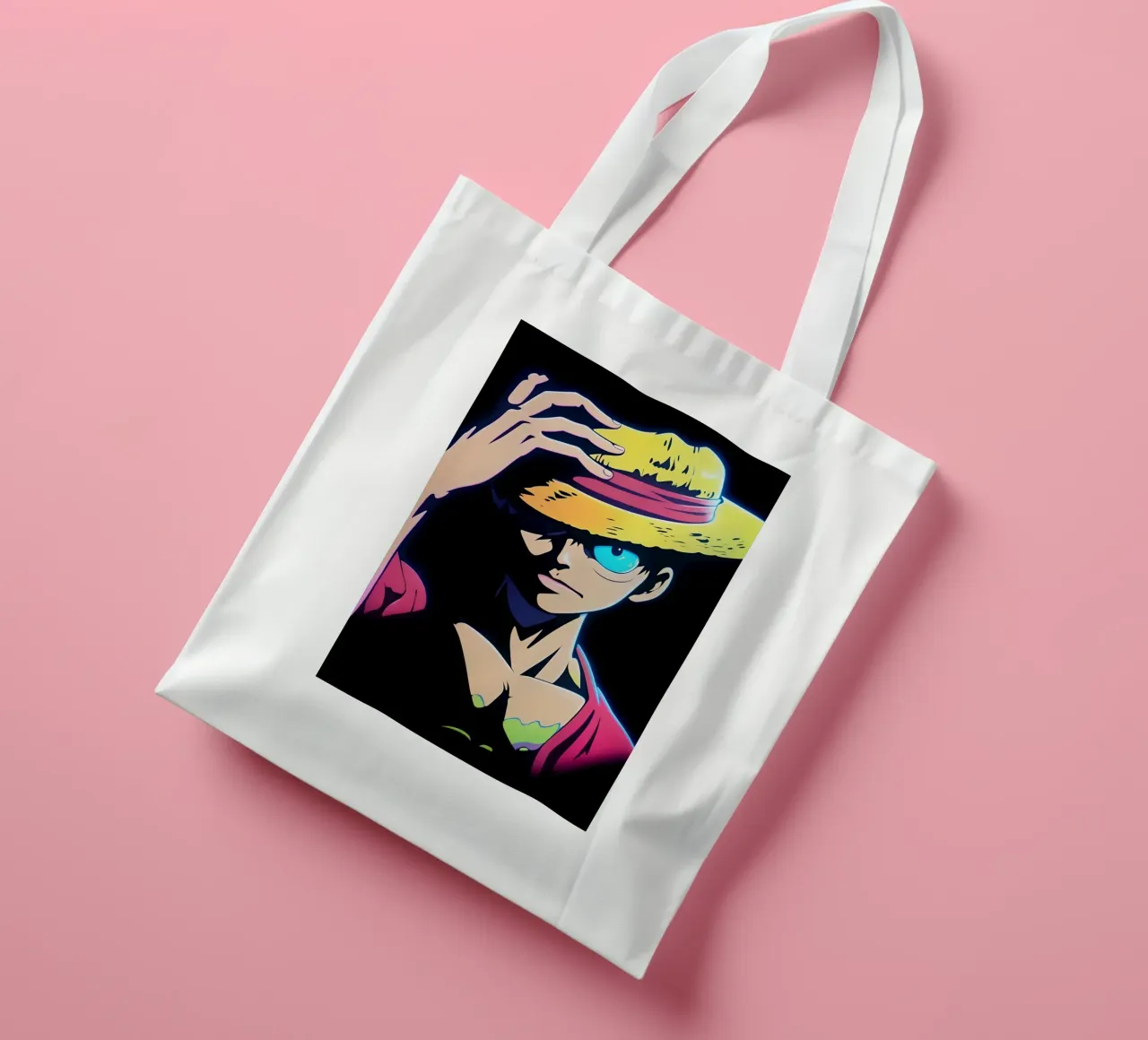 Monkey d Luffy neon scuro borsa in juta da BONANZA