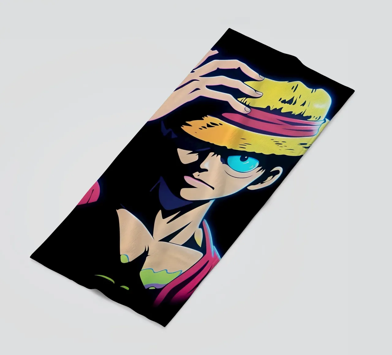 Monkey d Luffy neon scuro telo mare da BONANZA