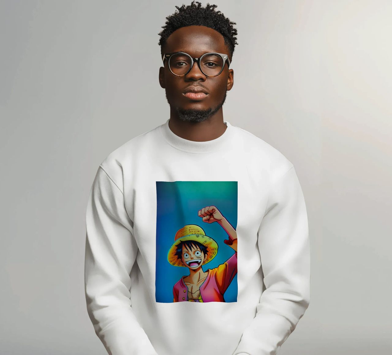 Scimmia d Luffy wpap neon felpa da BONANZA
