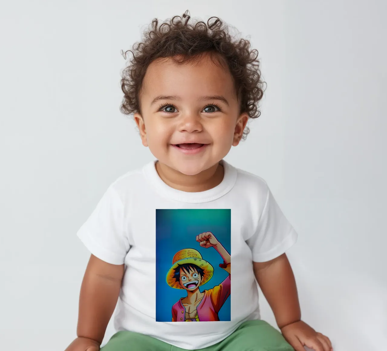 Scimmia d Luffy wpap neon maglietta neonato da BONANZA