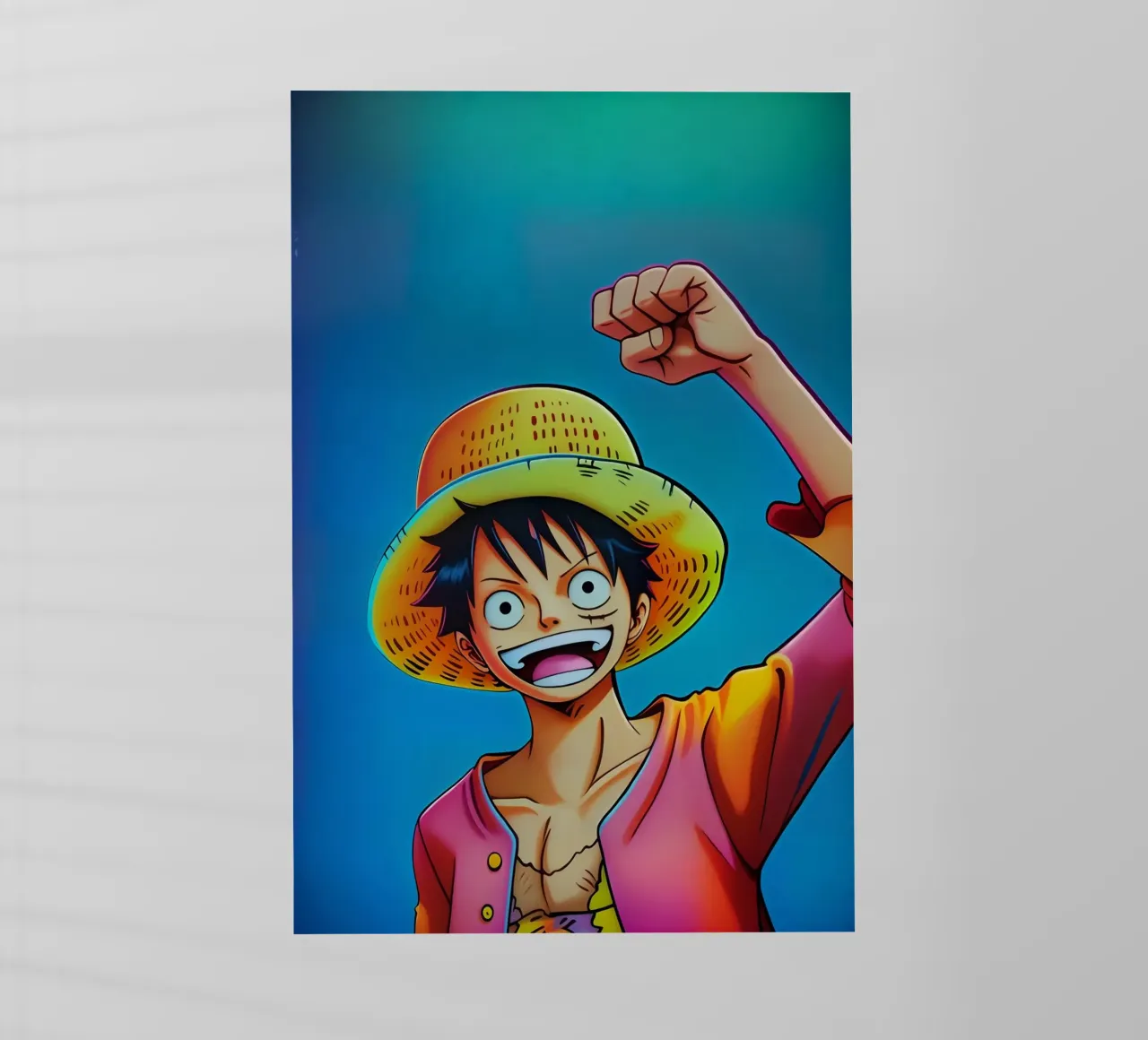 Scimmia d Luffy wpap neon pellicola backlit da BONANZA