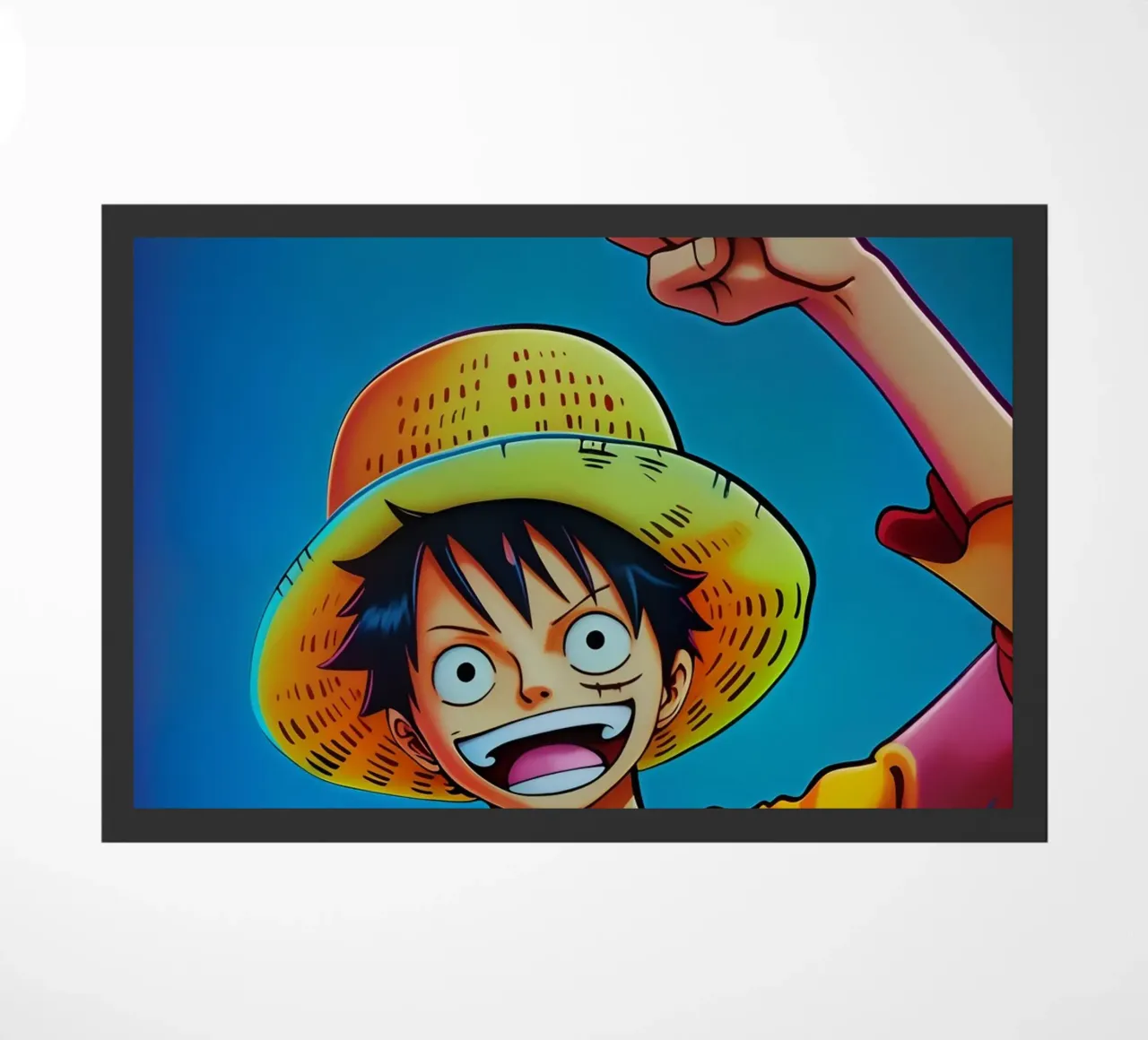 Monkey d Luffy wpap neon felpudo de BONANZA