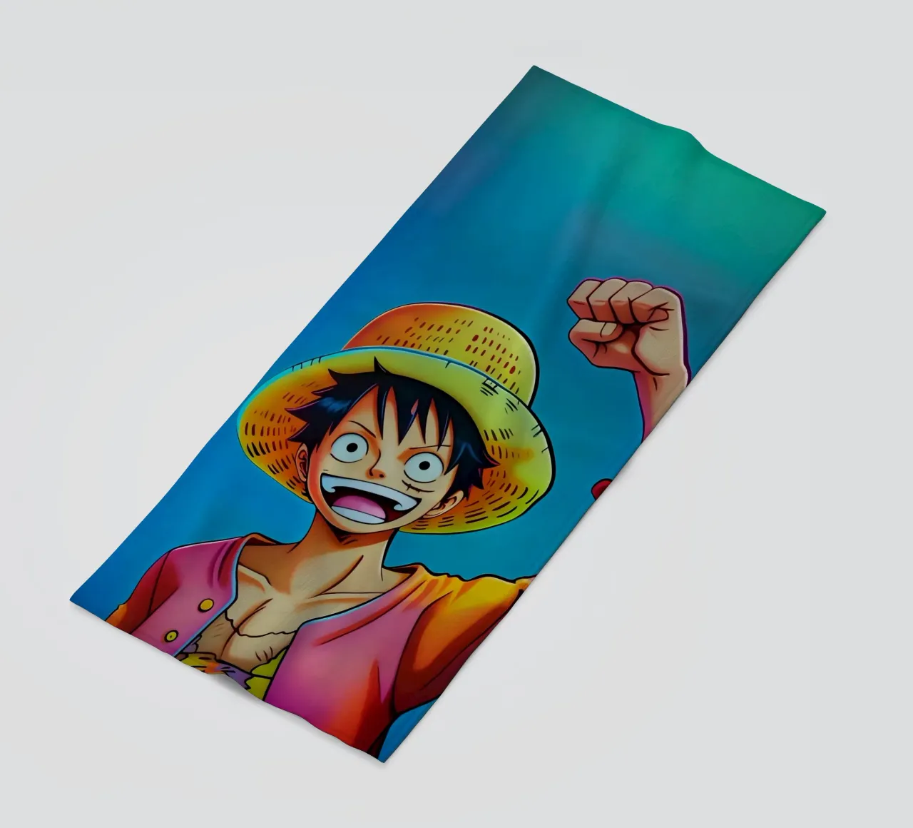Scimmia d Luffy wpap neon telo mare da BONANZA