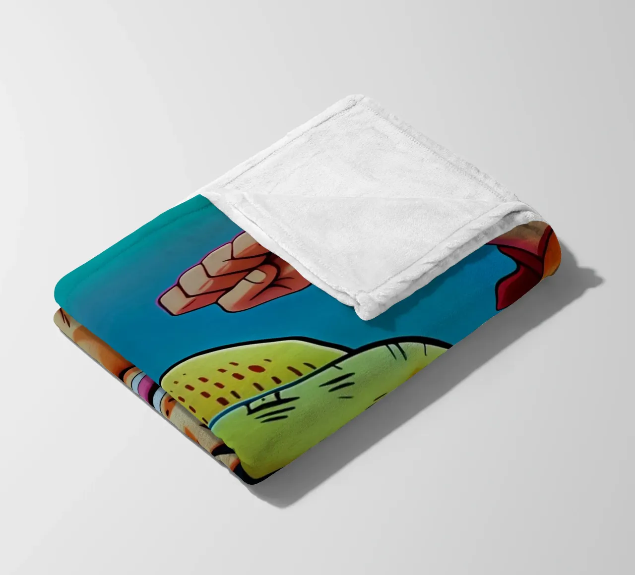 Scimmia d Luffy wpap neon coperta in pile da BONANZA