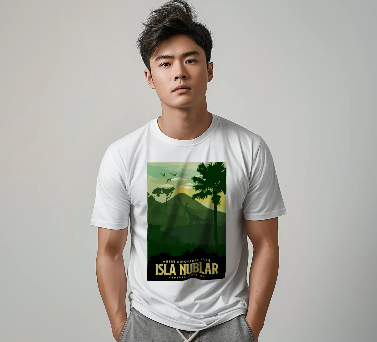 Dove regnano i dinosauri Isla Nublar t-shirt da Alice Slatera