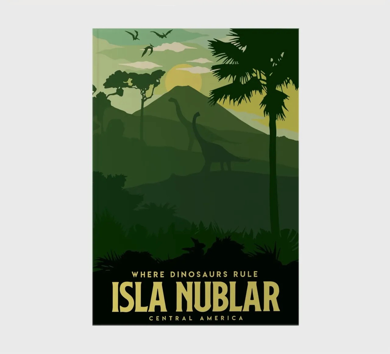 Where Dinosaurs Rule Isla Nublar notebook by Alice Slatera
