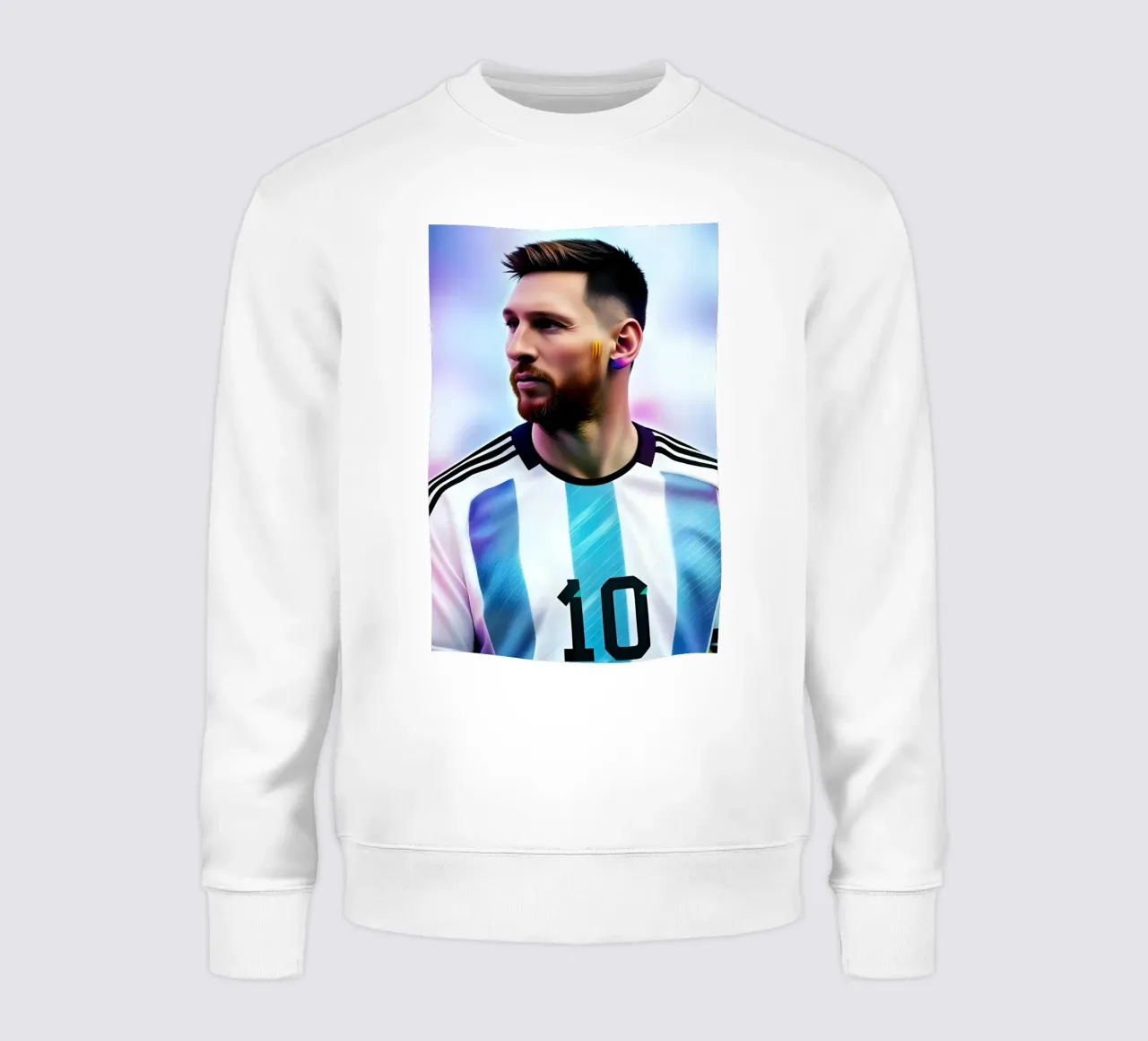 Messi potrait Argentina neon felpa da BONANZA