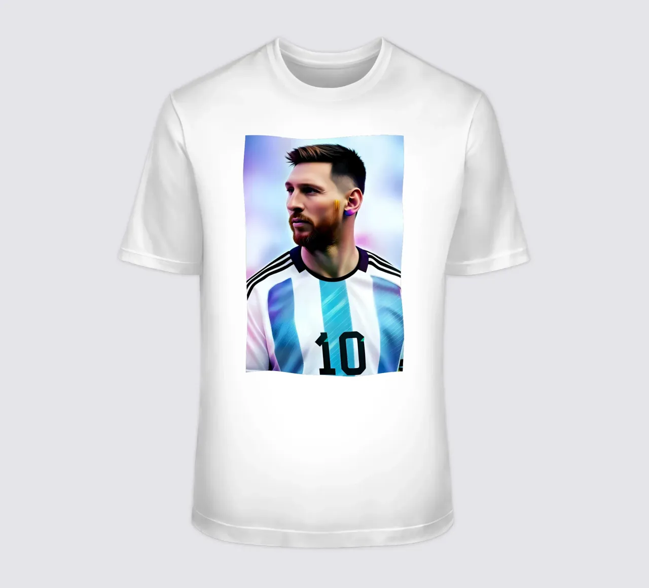Messi potrait Argentine néon t-shirt de BONANZA