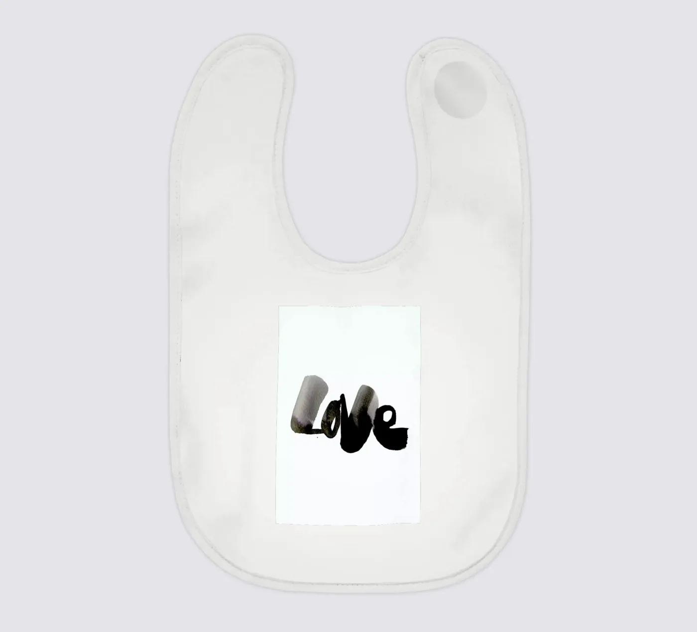 Love baby bib by Ekaterina Koroleva