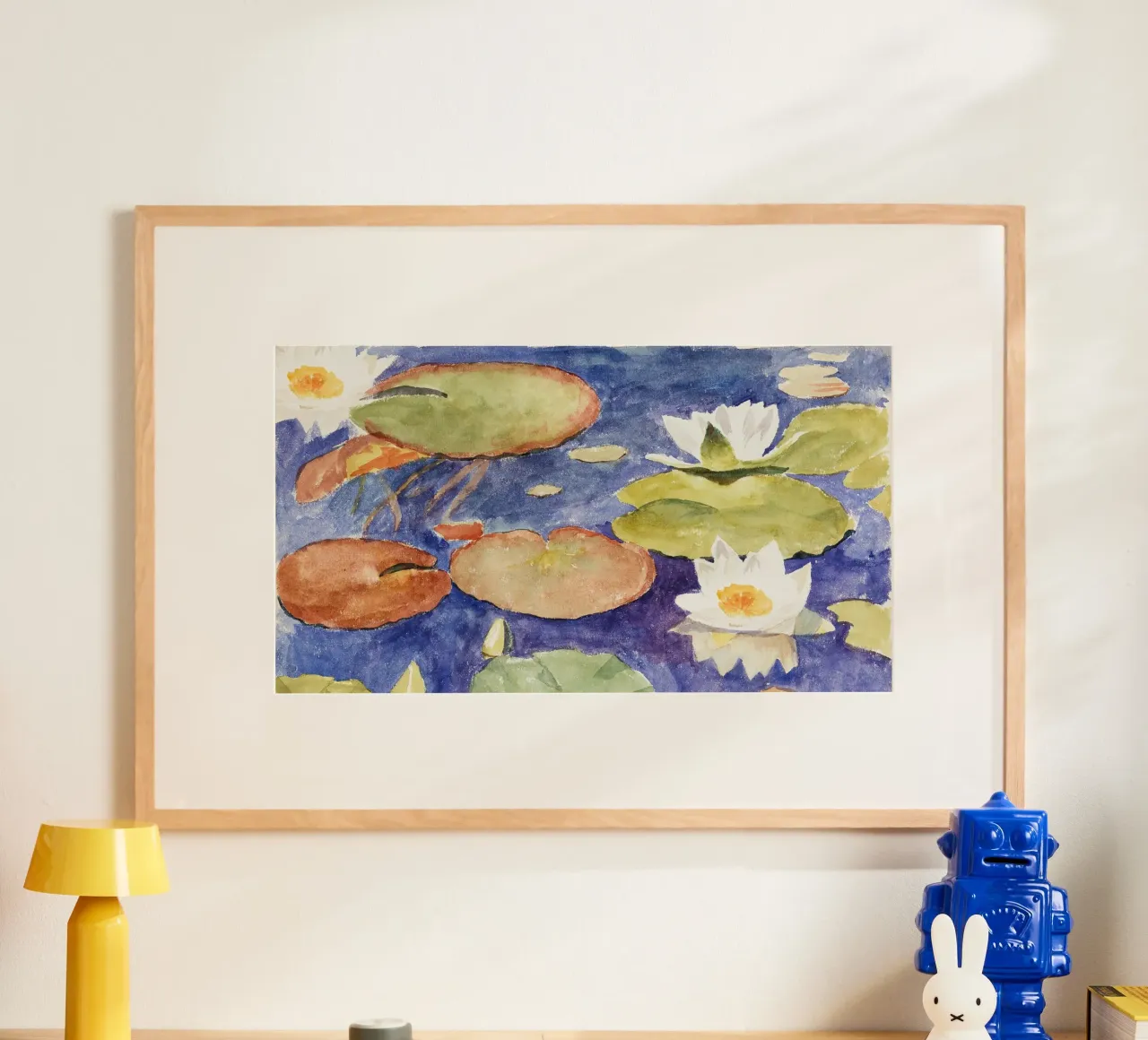 Lo stagno delle ninfee di Monet - Arte floreale impressionista poster da NorwesClub