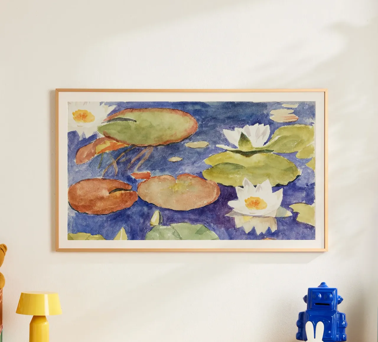 Lo stagno delle ninfee di Monet - Arte floreale impressionista poster da NorwesClub