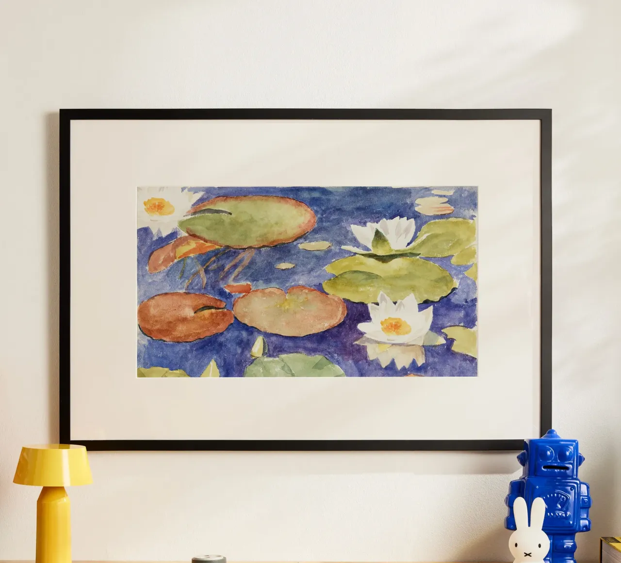 Lo stagno delle ninfee di Monet - Arte floreale impressionista poster da NorwesClub
