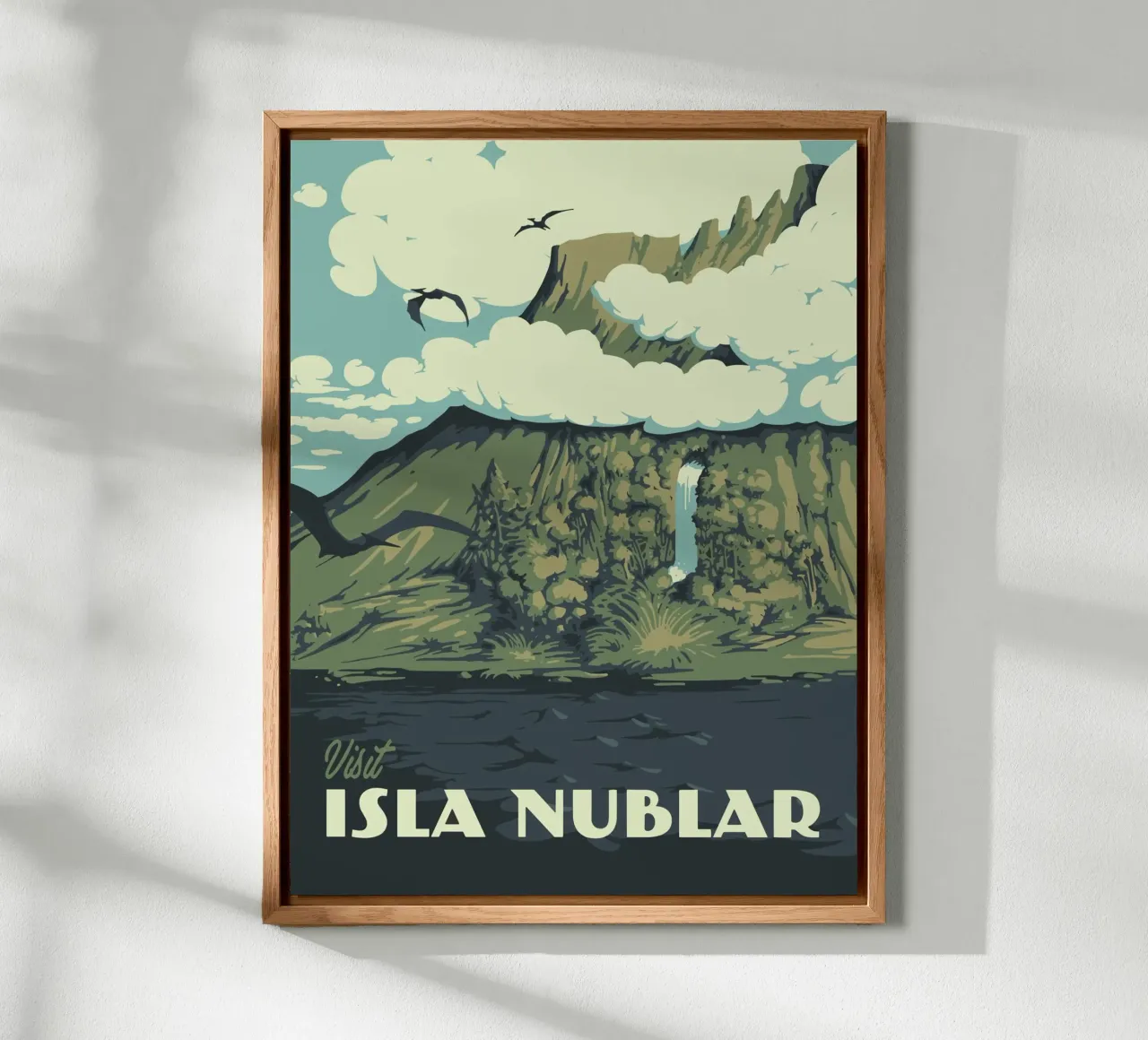 Isla Nublar Travel alu-dibond by Alice Slatera