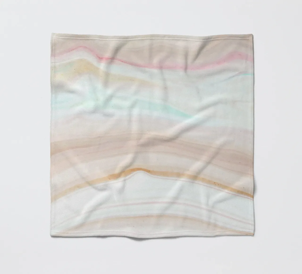 Soft Pastel Agate Swirl - Abstract Fluid Art Print fleece blanket by NorwesClub