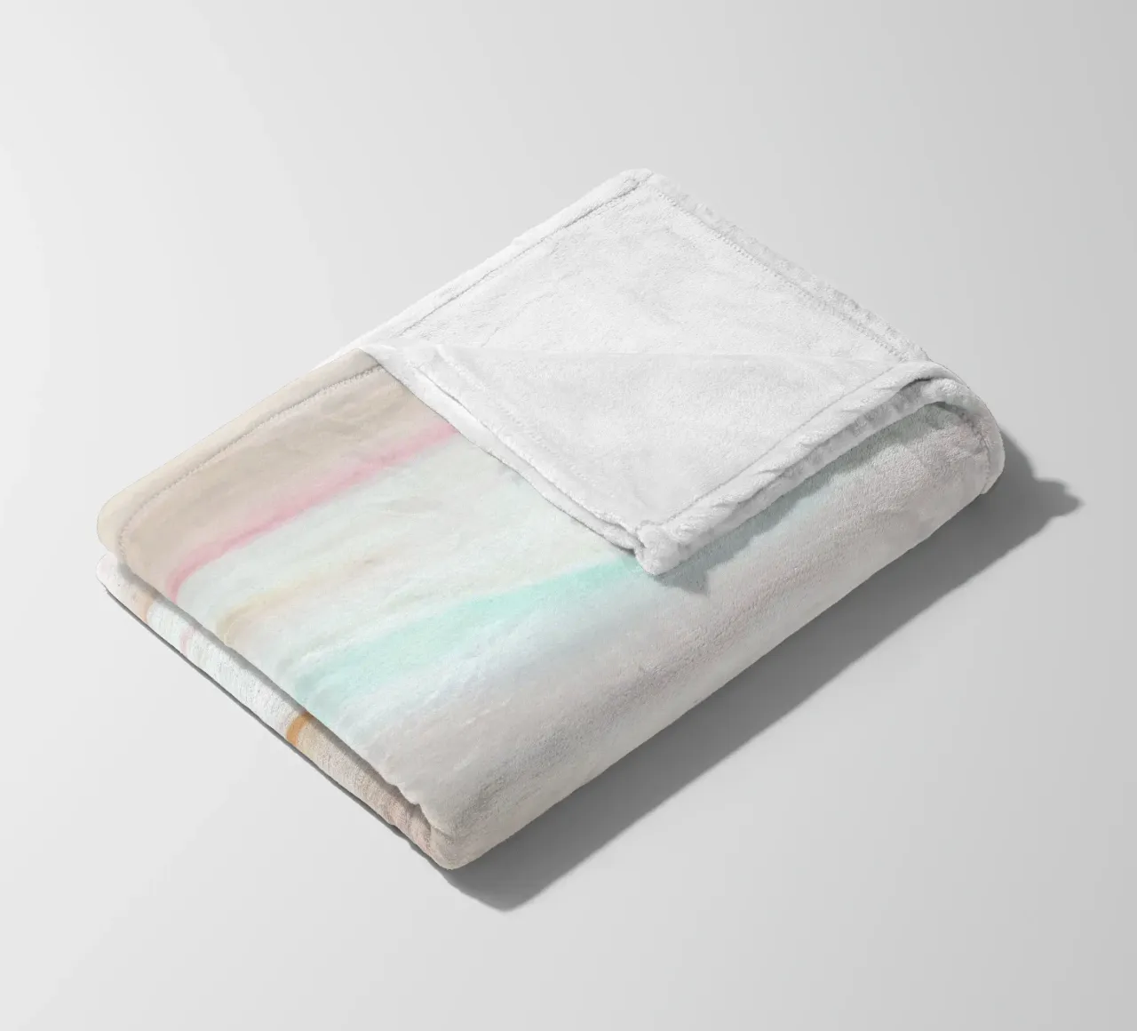 Soft Pastel Agate Swirl - Abstract Fluid Art Print fleece blanket by NorwesClub