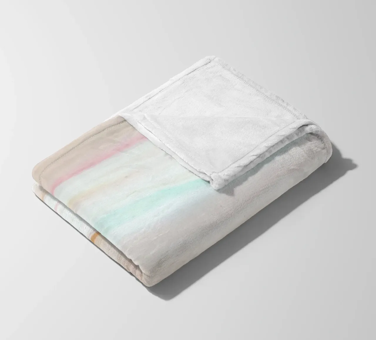 Soft Pastel Agate Swirl - Abstract Fluid Art Print fleece blanket by NorwesClub