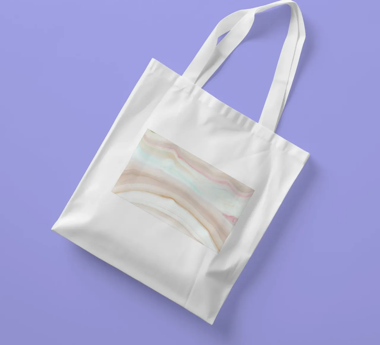 Soft Pastel Agate Swirl - Abstract Fluid Art Print tote bag by NorwesClub