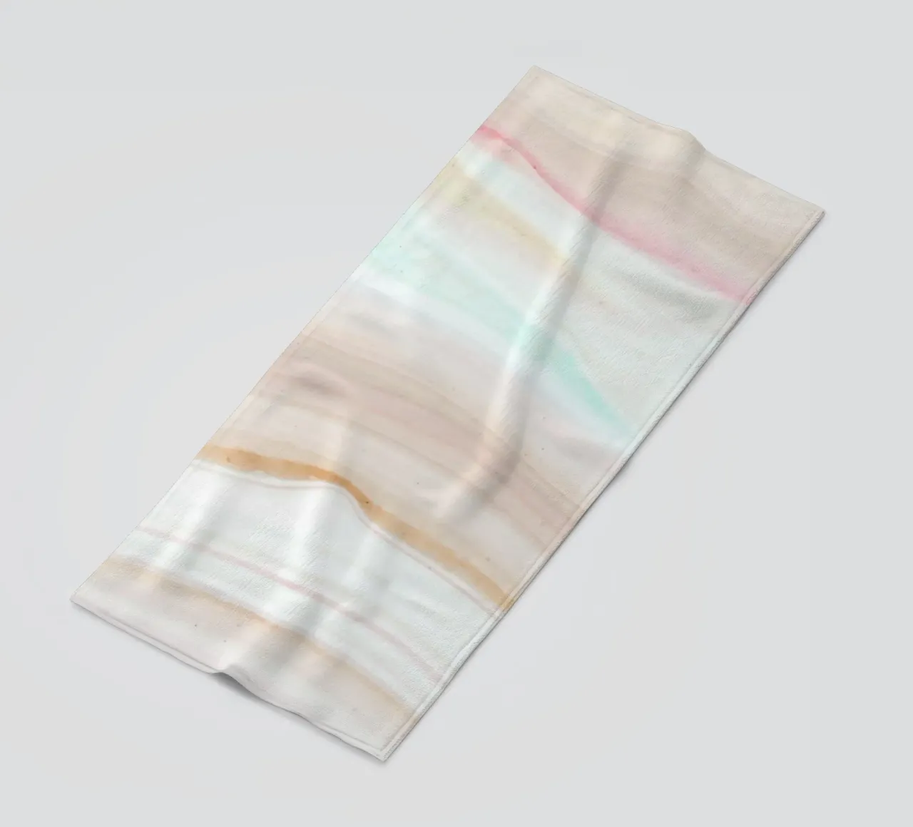 Soft Pastel Agate Swirl - Abstract Fluid Art Print beach towel by NorwesClub
