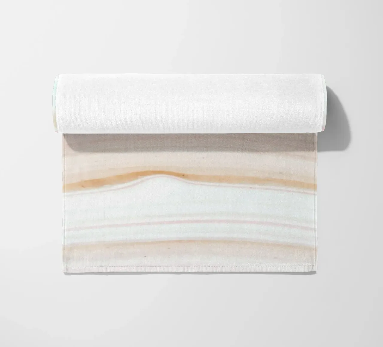 Soft Pastel Agate Swirl - Abstract Fluid Art Print beach towel by NorwesClub