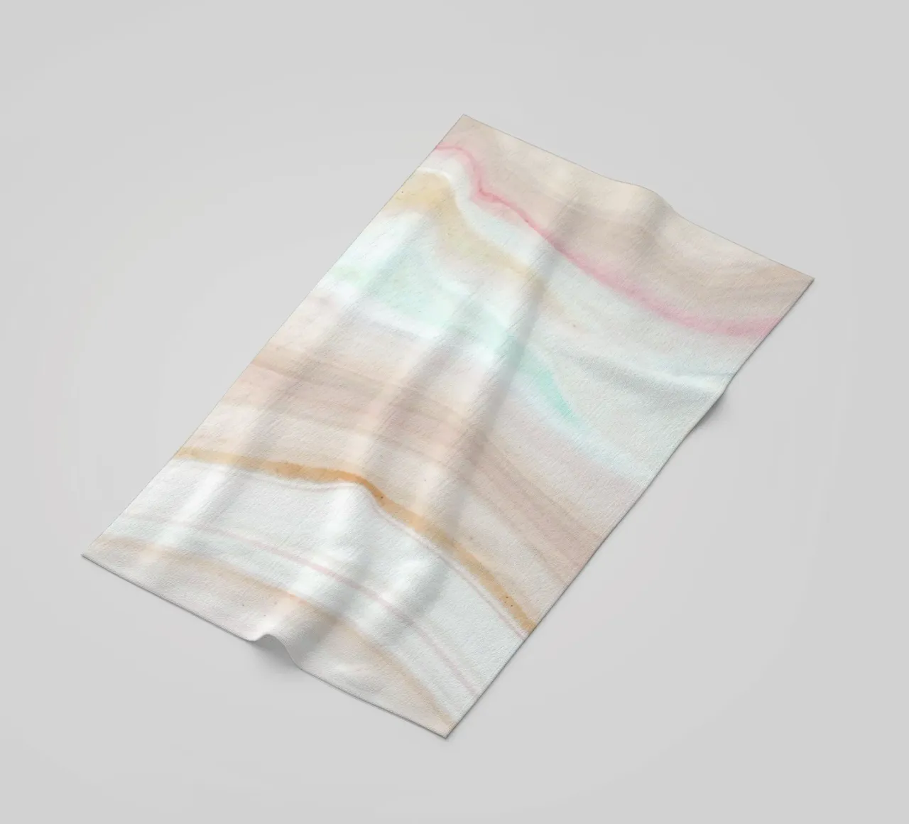 Soft Pastel Agate Swirl - Abstract Fluid Art Print beach towel by NorwesClub