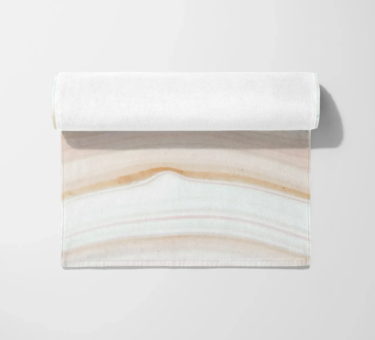 Soft Pastel Agate Swirl - Abstract Fluid Art Print beach towel by NorwesClub