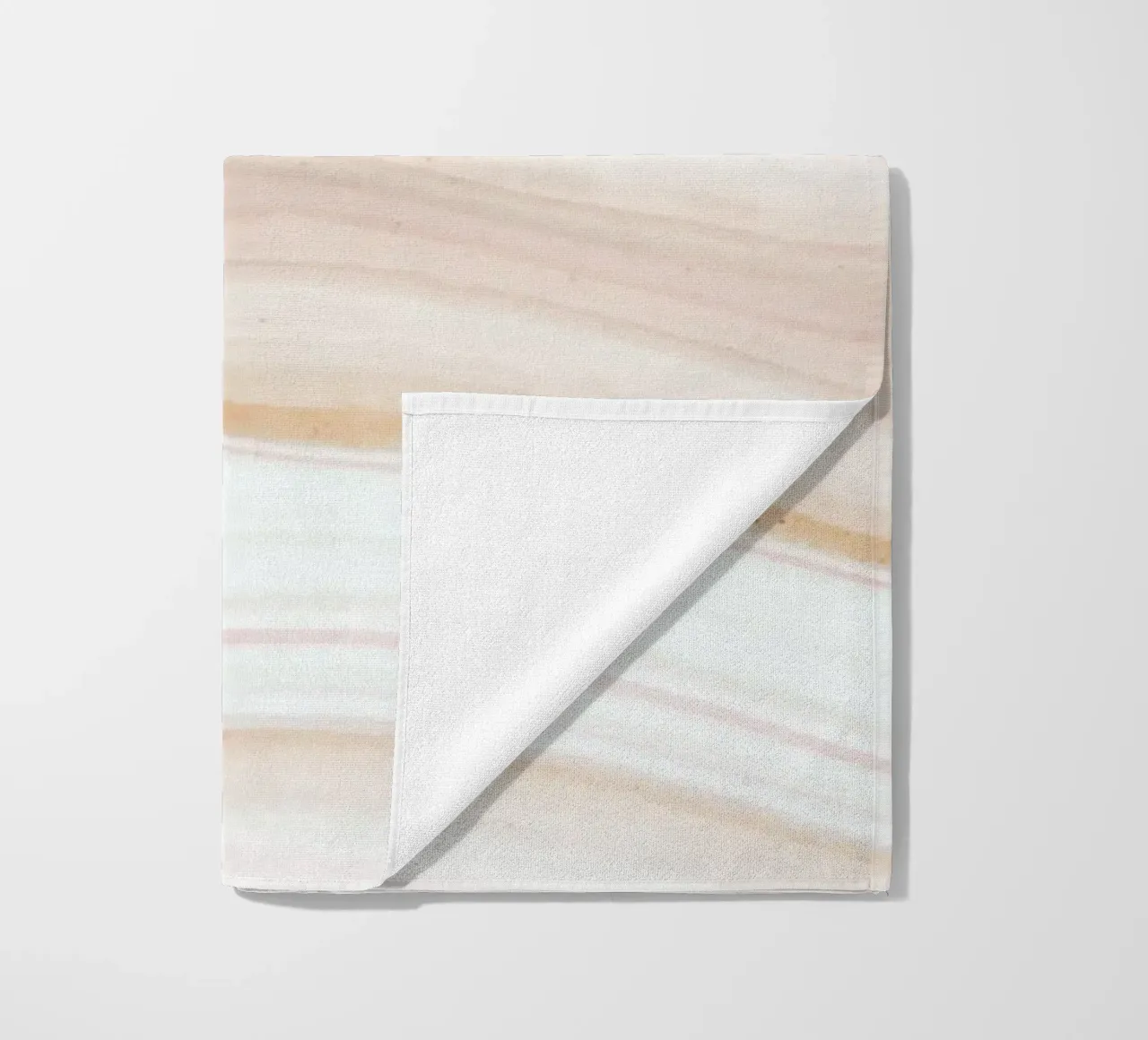Soft Pastel Agate Swirl - Abstract Fluid Art Print beach towel by NorwesClub