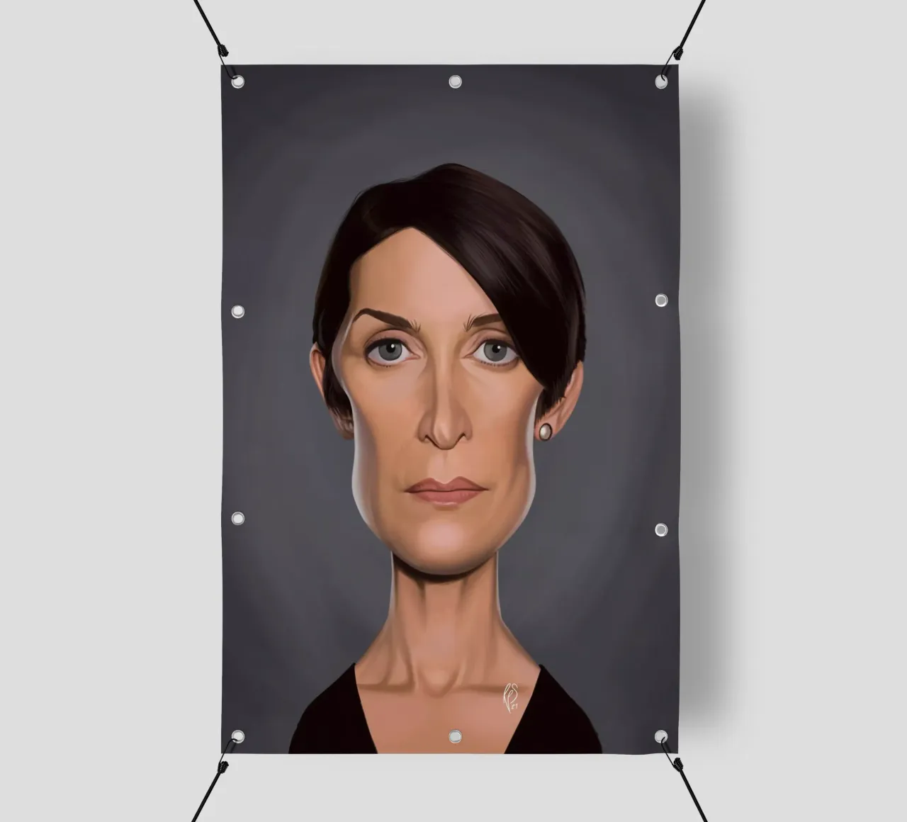 Carrie Anne Moss telo in pvc da Rob Art | Illustration
