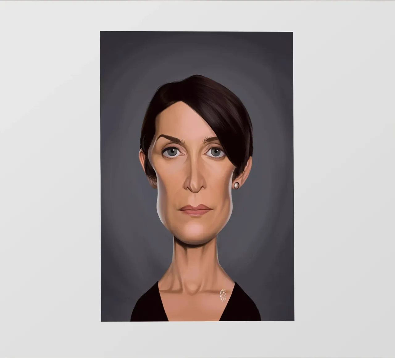 Carrie Anne Moss telo in pvc da Rob Art | Illustration