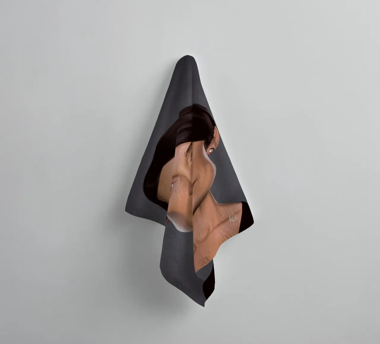 Carrie Anne Moss asciugamano da bagno da Rob Art | Illustration