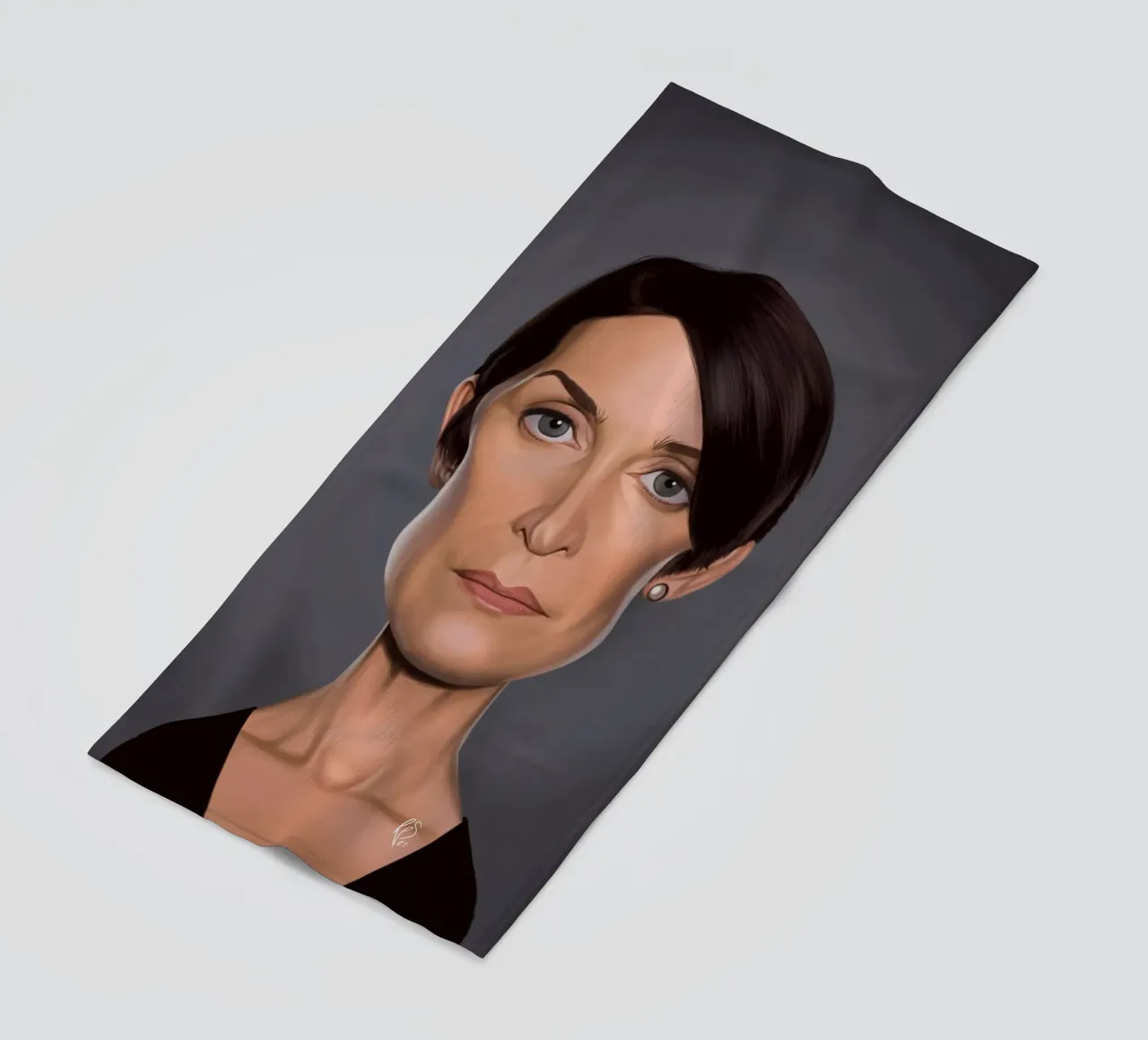 Carrie Anne Moss telo mare da Rob Art | Illustration