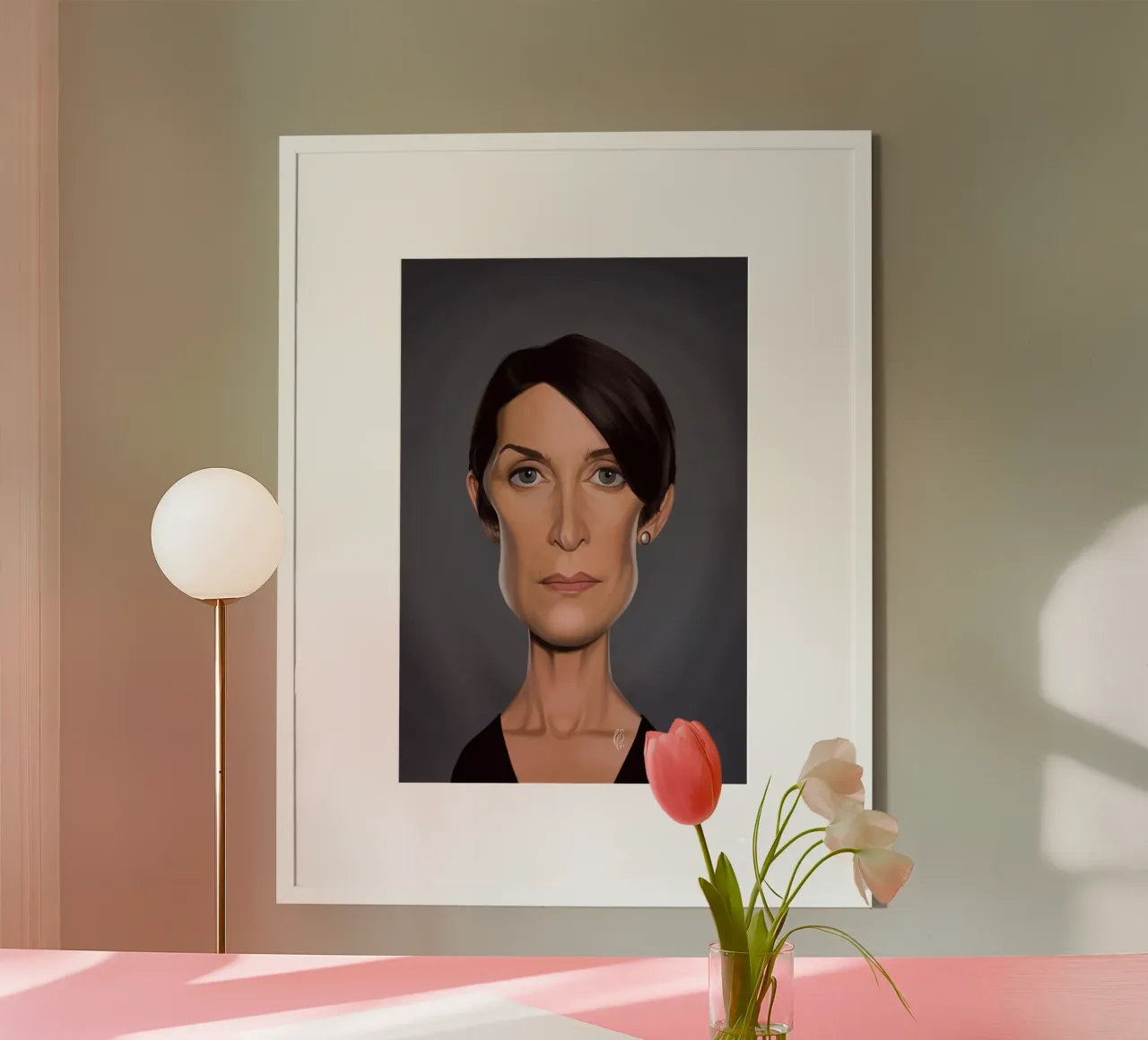 Carrie Anne Moss carta hahnemühle da Rob Art | Illustration