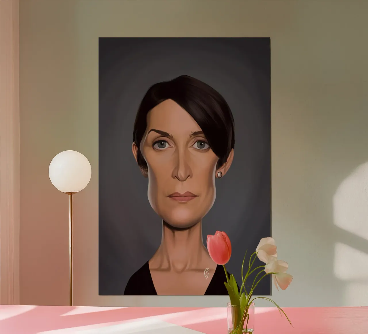 Carrie Anne Moss carta hahnemühle da Rob Art | Illustration