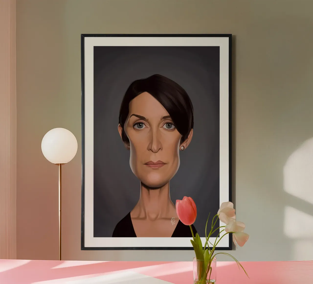 Carrie Anne Moss carta hahnemühle da Rob Art | Illustration