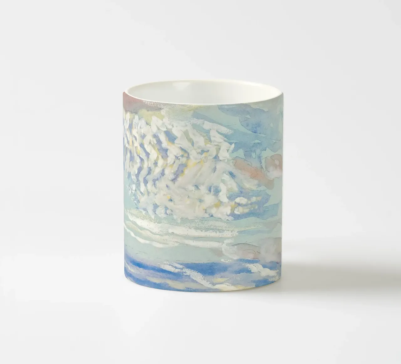 Ätherische Wolkenstudie - Impressionistische Pastell Himmelskunst Keramik Tasse von NorwesClub