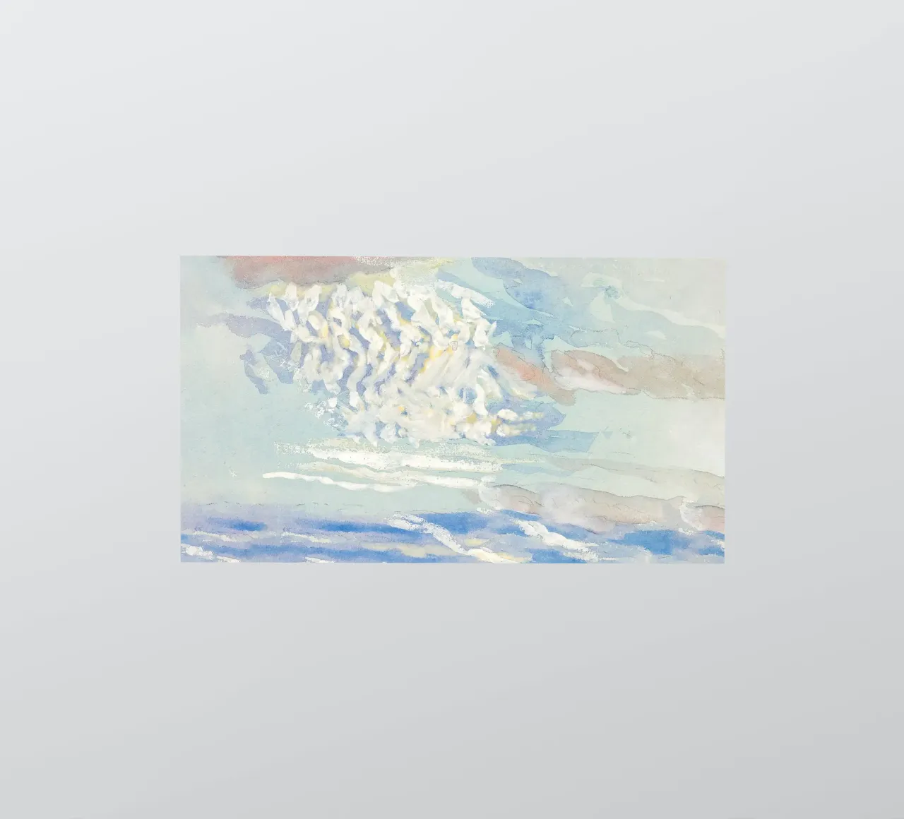 Ätherische Wolkenstudie - Impressionistische Pastell Himmelskunst Sticker von NorwesClub