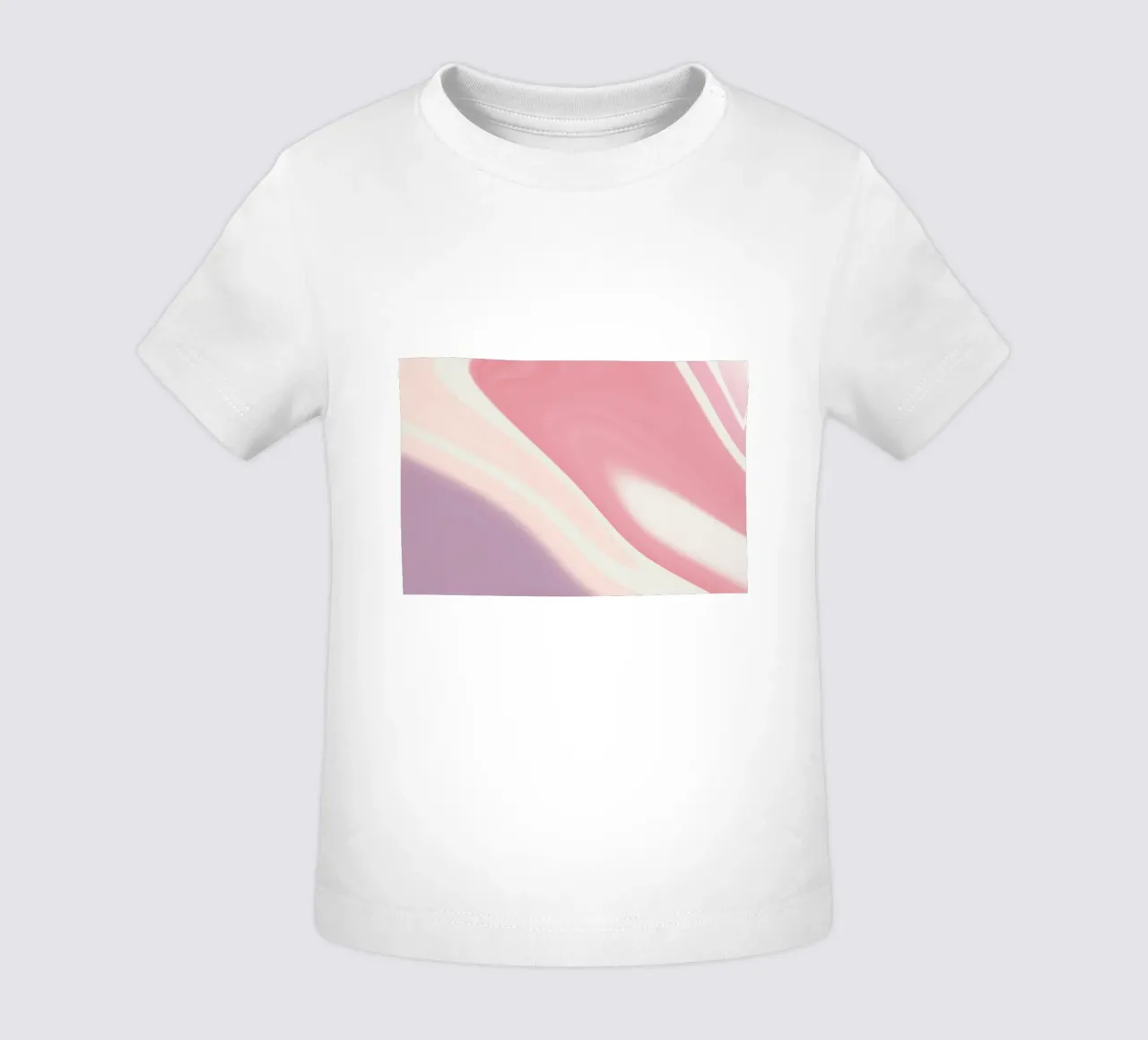 Soft Pink Lavender Swirl - Abstract Fluid Art Print baby t-shirt by NorwesClub