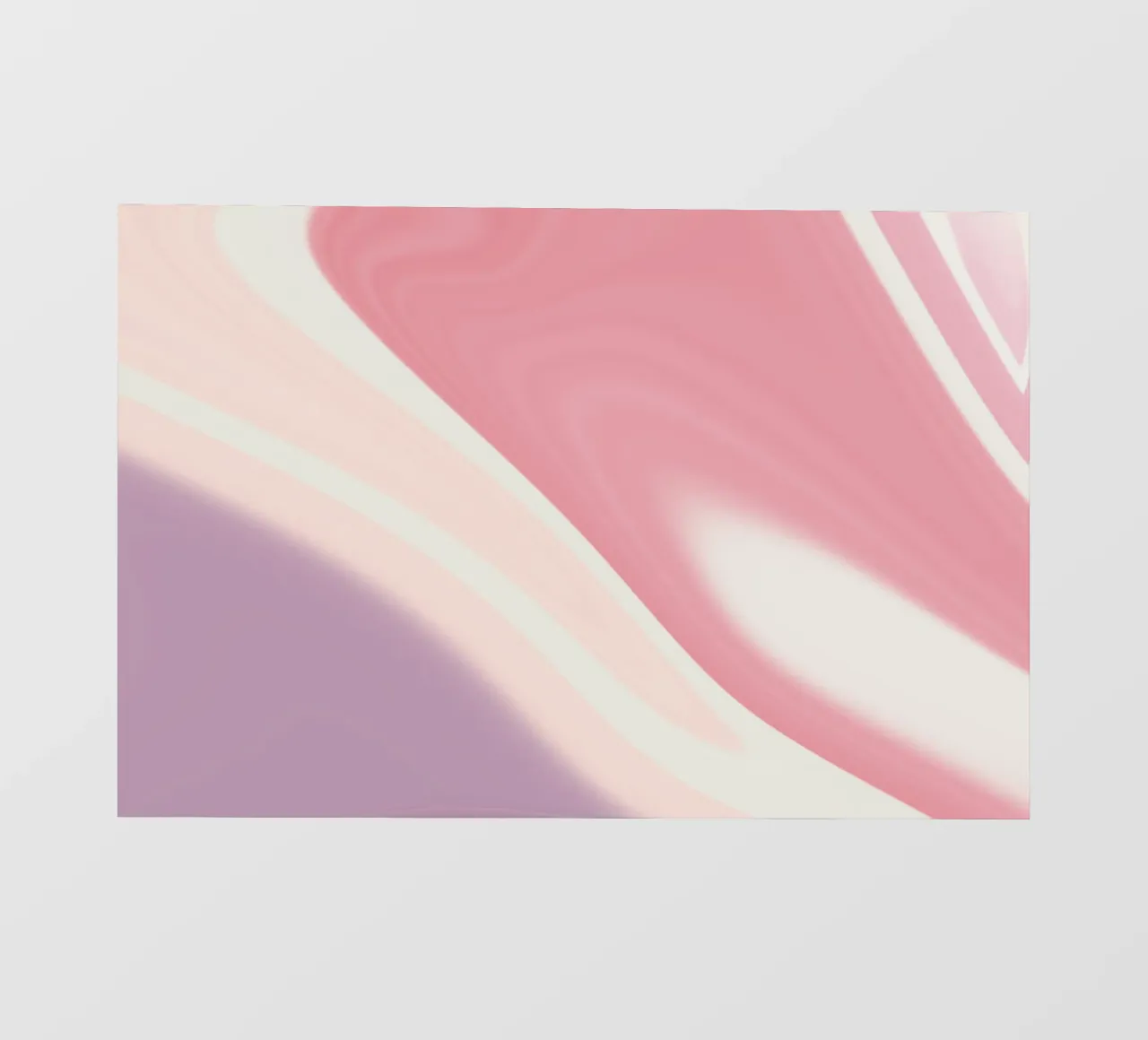 Vortice di lavanda rosa tenue - Stampa astratta d'arte fluida telo in pvc da NorwesClub