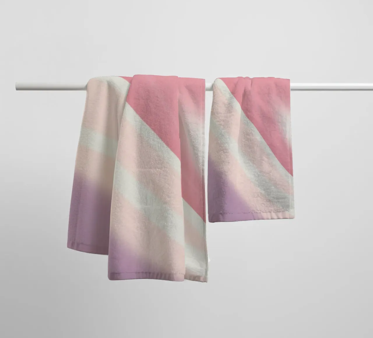 Soft Pink Lavender Swirl - Abstract Fluid Art Print towel by NorwesClub