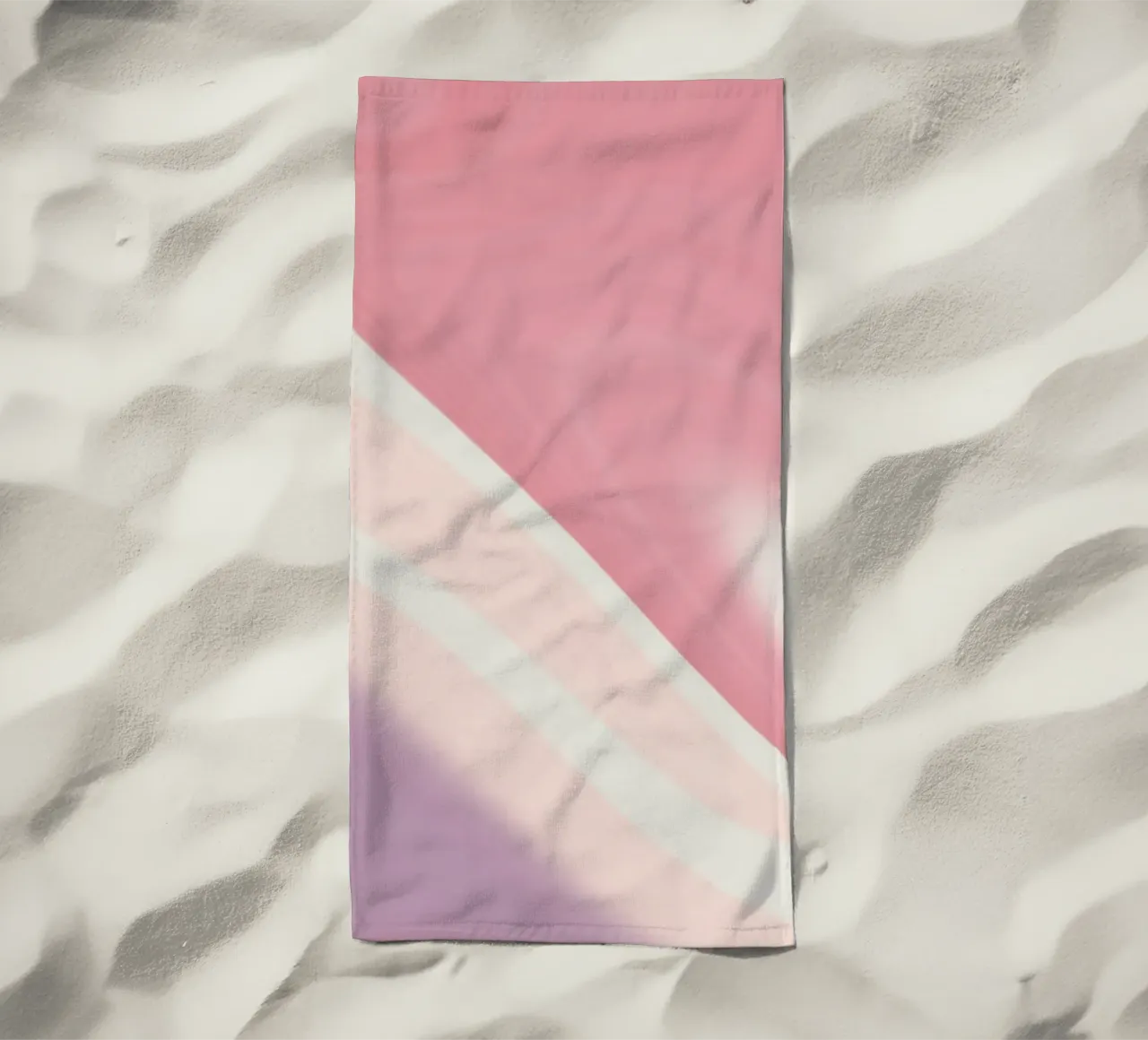 Soft Pink Lavender Swirl - Abstract Fluid Art Print serviette de plage de NorwesClub