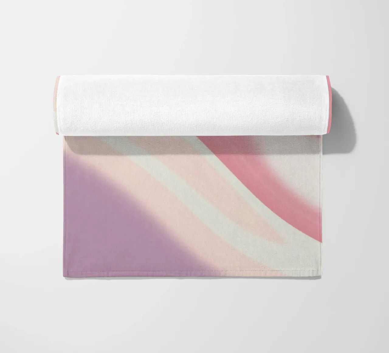 Soft Pink Lavender Swirl - Abstract Fluid Art Print serviette de plage de NorwesClub