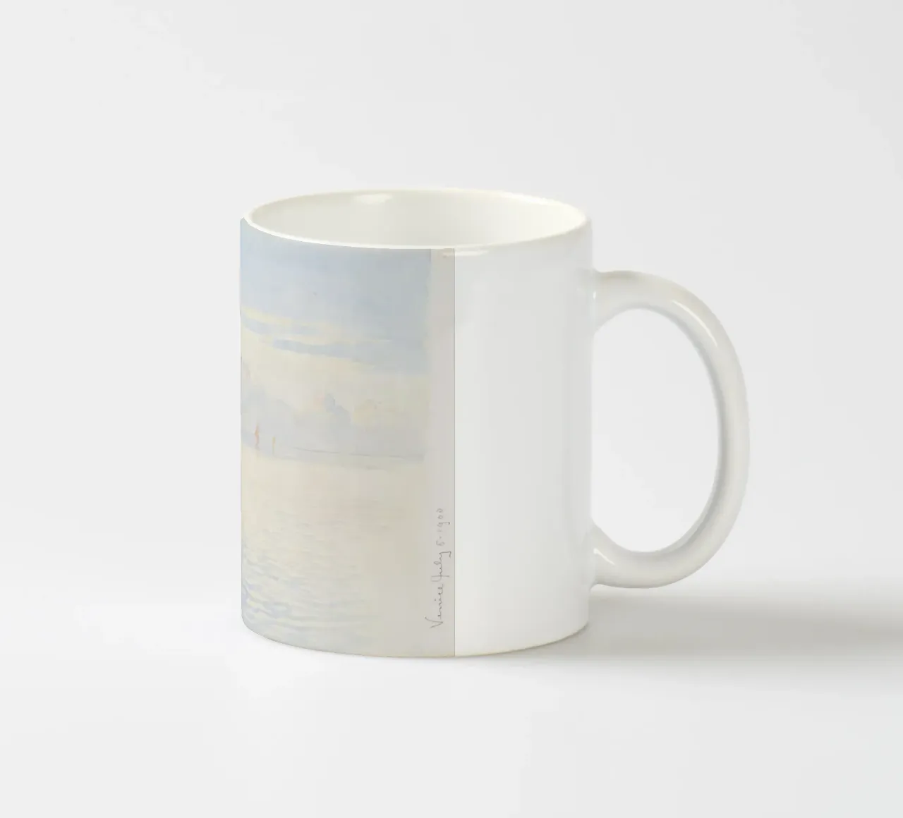 Venice July 1900 Seascape - Impressionist Watercolor Calm ceramic mug by NorwesClub