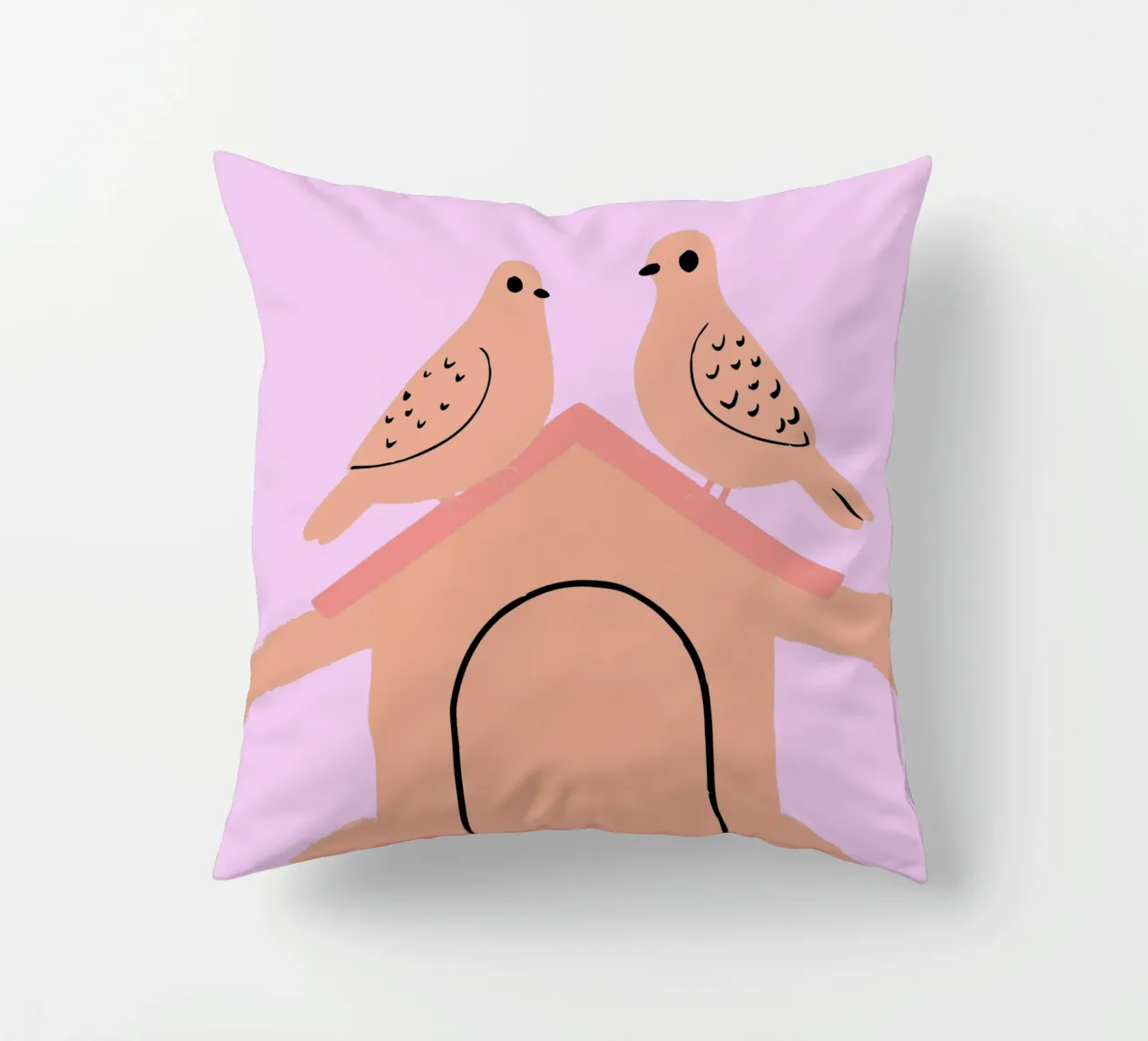 Due piccioni cuscino da TRENDY POSTER SHOP