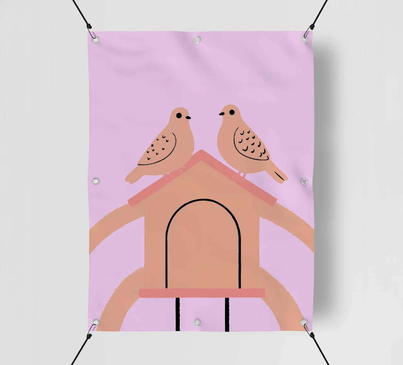 Due piccioni telo in pvc da TRENDY POSTER SHOP