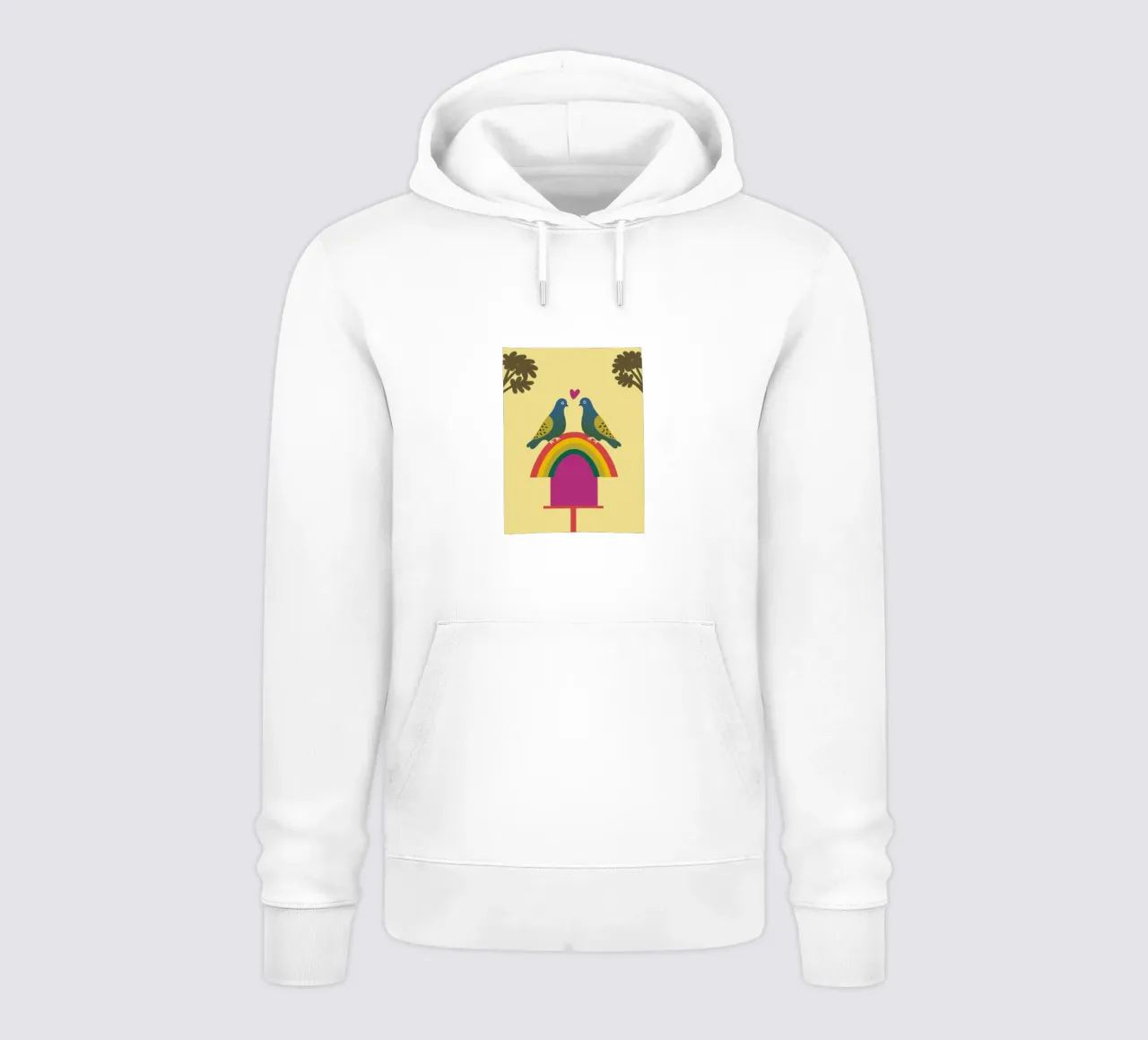 Due piccioni felpa con cappuccio da TRENDY POSTER SHOP