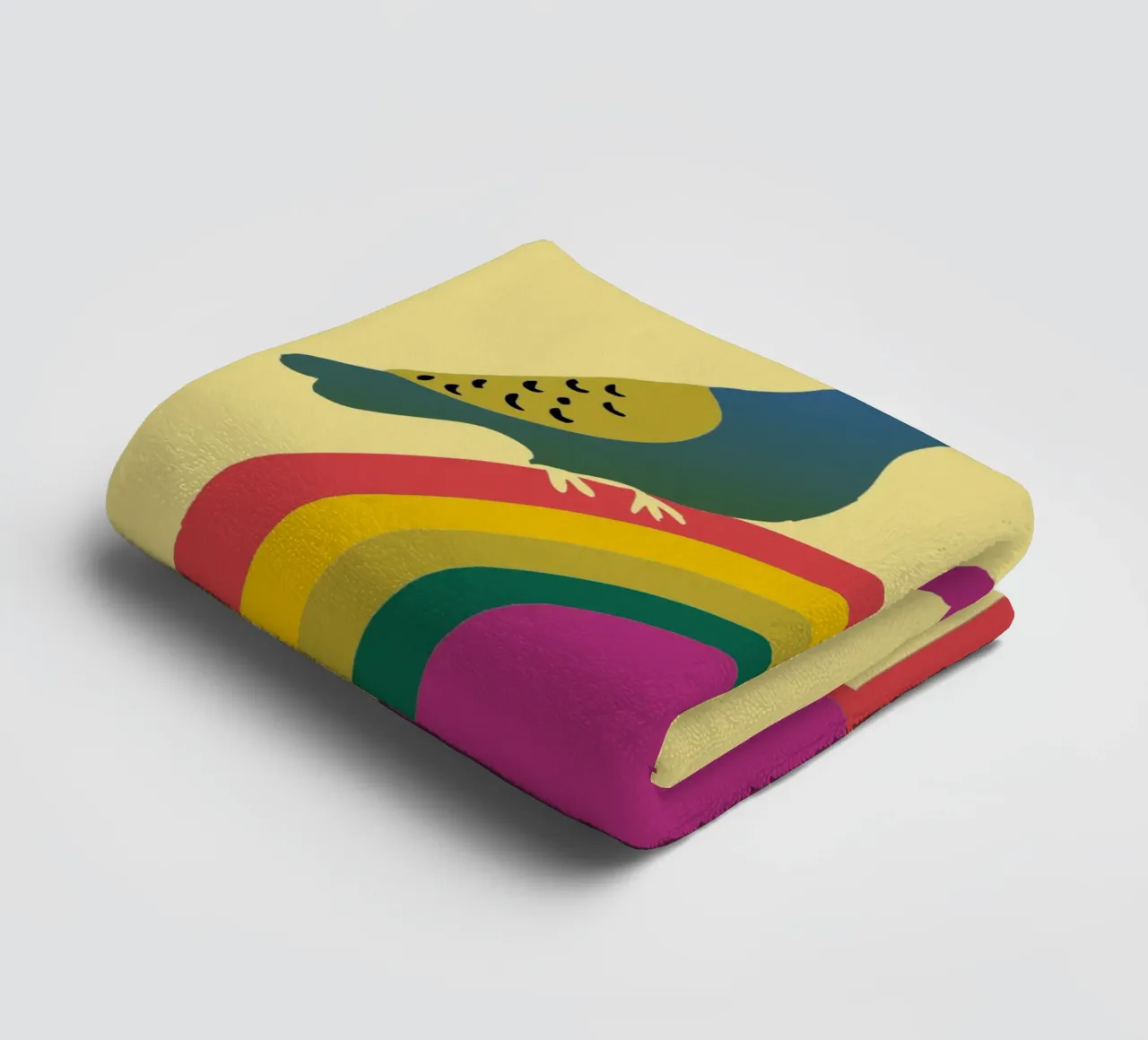 Due piccioni asciugamano da bagno da TRENDY POSTER SHOP